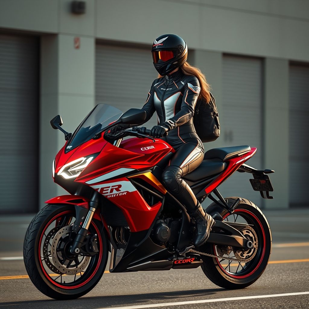 แฟชั่นการขับขี่ CBR650R สำหรับสาวๆ